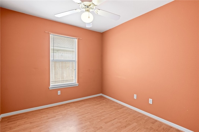 4241 Aaron Cv, Corpus Christi, TX 78413 - spare room with light wood-style flooring and ceiling fan