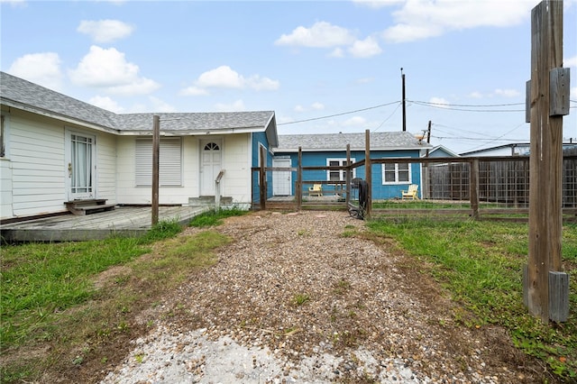 view of back of property