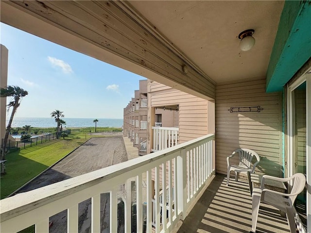 3938 Surfside Unit 3233, Corpus Christi, TX 78402 - balcony featuring a water view