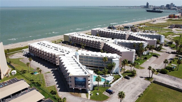 3938 Surfside Unit 3233, Corpus Christi, TX 78402 - drone / aerial view of expansive beach