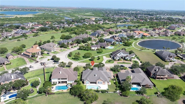 4 E Bar Le Doc Dr, Corpus Christi, TX 78414 - aerial view of property and surrounding area with nearby suburban area and a large body of water