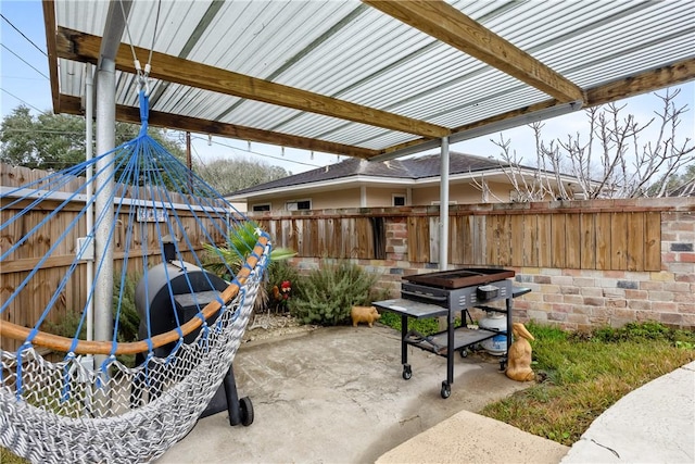 view of patio / terrace with grilling area