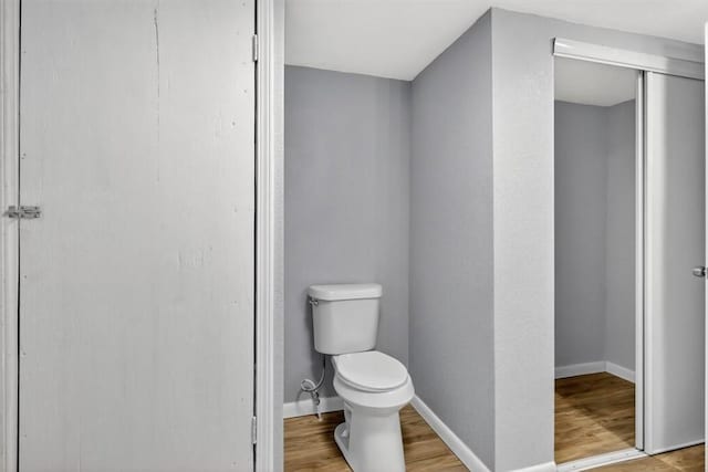 741 Lansdown Dr, Corpus Christi, TX 78412 - bathroom with toilet and wood finished floors
