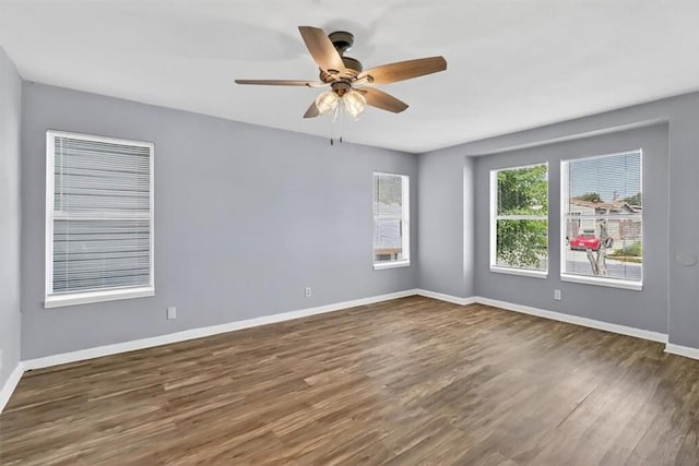 741 Lansdown Dr, Corpus Christi, TX 78412 - spare room featuring wood finished floors and a ceiling fan