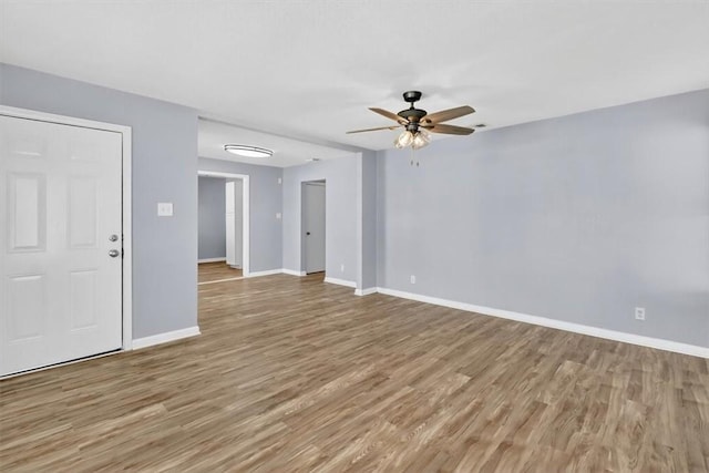 741 Lansdown Dr, Corpus Christi, TX 78412 - unfurnished room with wood finished floors and a ceiling fan