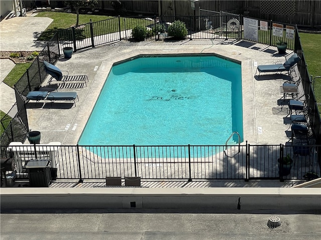 view of pool with a patio