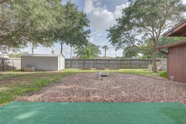 5802 Riley Dr, Corpus Christi, TX 78412 - fenced backyard featuring a storage shed