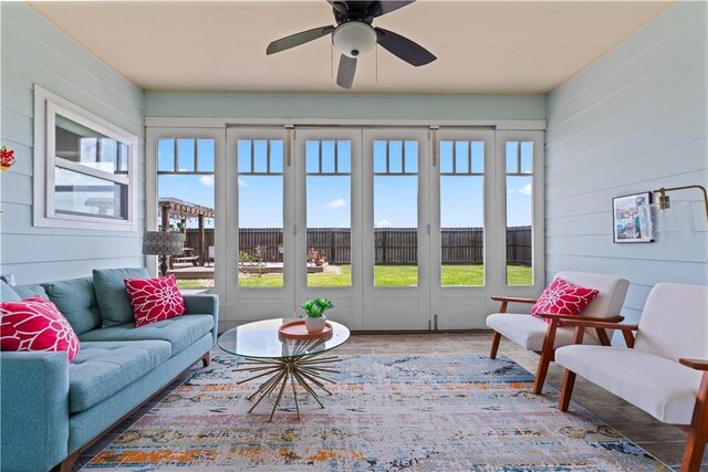 7338 Allman Dr, Corpus Christi, TX 78414 - sunroom / solarium featuring french doors and plenty of natural light