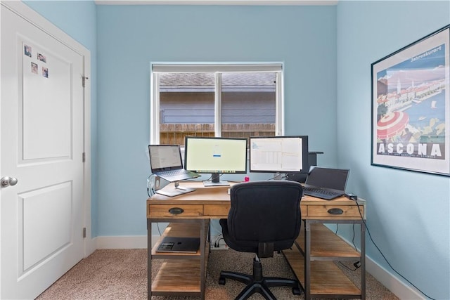 7338 Allman Dr, Corpus Christi, TX 78414 - carpeted home office featuring baseboards