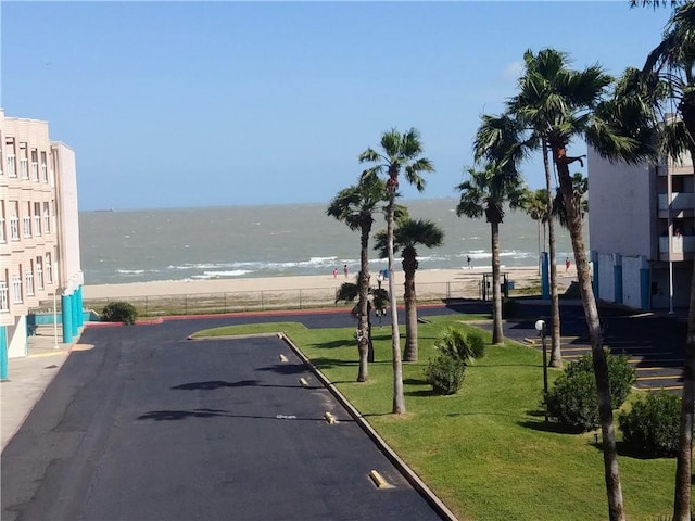 3938 Surfside Blvd Unit 2236, Corpus Christi, TX 78402 - water view with local beach and fence