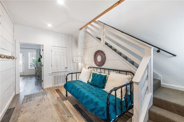 interior space featuring hardwood / wood-style flooring