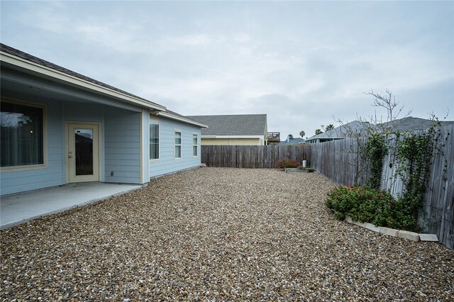 view of yard with a patio