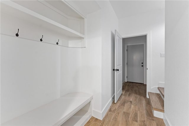 4209 Walnut Hills Dr, Corpus Christi, TX 78413 - mudroom with light wood-style floors and baseboards