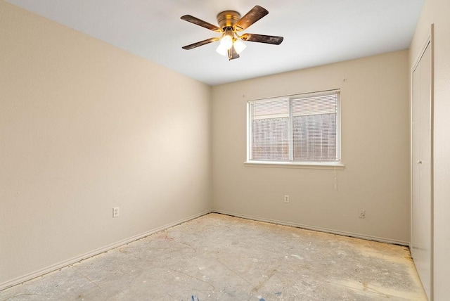 1606 W Nelson Ave, Aransas Pass, TX 78336 - unfurnished room featuring ceiling fan and baseboards