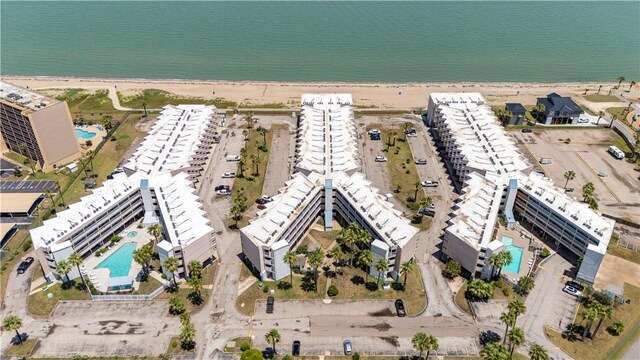 3938 Surfside Blvd Unit 3118, Corpus Christi, TX 78402 - aerial view of a pool area and expansive coastline