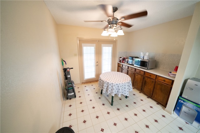 kitchen with french doors