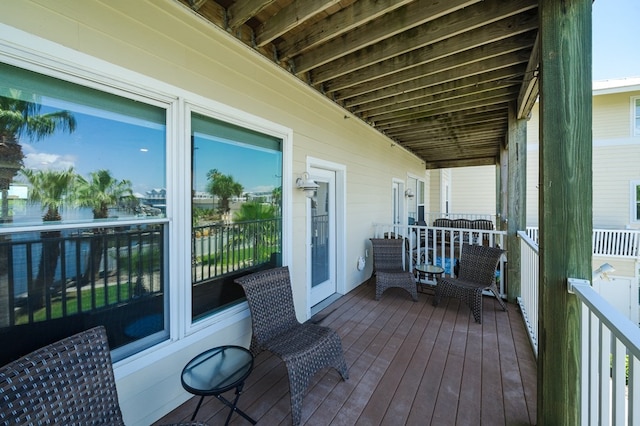 view of balcony