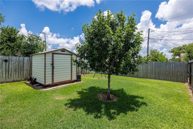 1037 Collingswood Dr, Corpus Christi, TX 78412 - fenced backyard with a storage shed