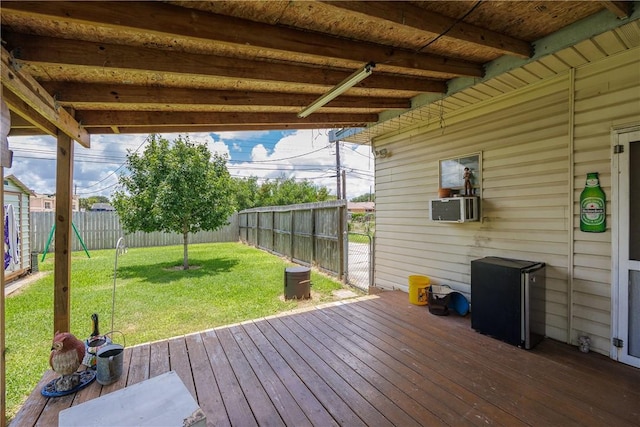 1037 Collingswood Dr, Corpus Christi, TX 78412 - wooden deck with a fenced backyard