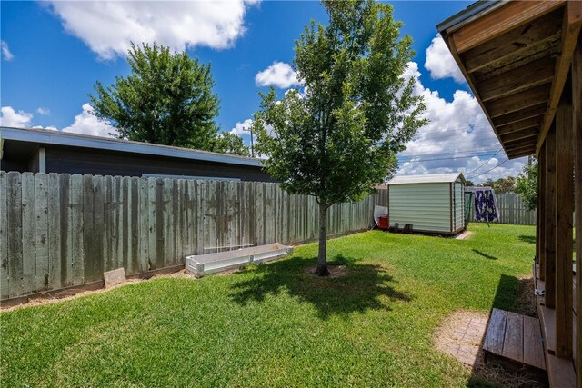 1037 Collingswood Dr, Corpus Christi, TX 78412 - fenced backyard featuring a shed