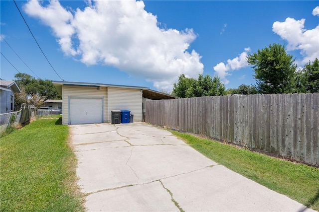1037 Collingswood Dr, Corpus Christi, TX 78412 - garage with concrete driveway