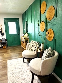 mudroom featuring light wood-type flooring