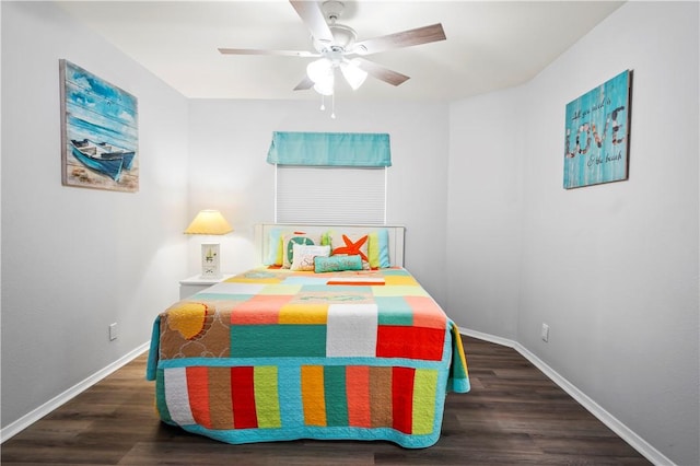 5973 State Highway 361 Unit 332, Port Aransas, TX 78373 - bedroom featuring wood finished floors and ceiling fan