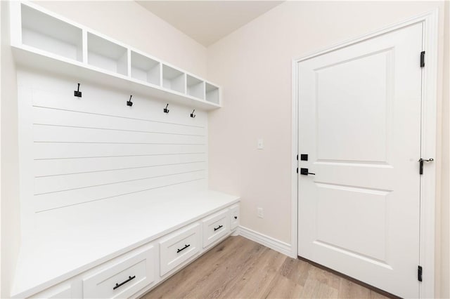 3618 Perry, Corpus Christi, TX 78410 - mudroom featuring light wood-type flooring and baseboards