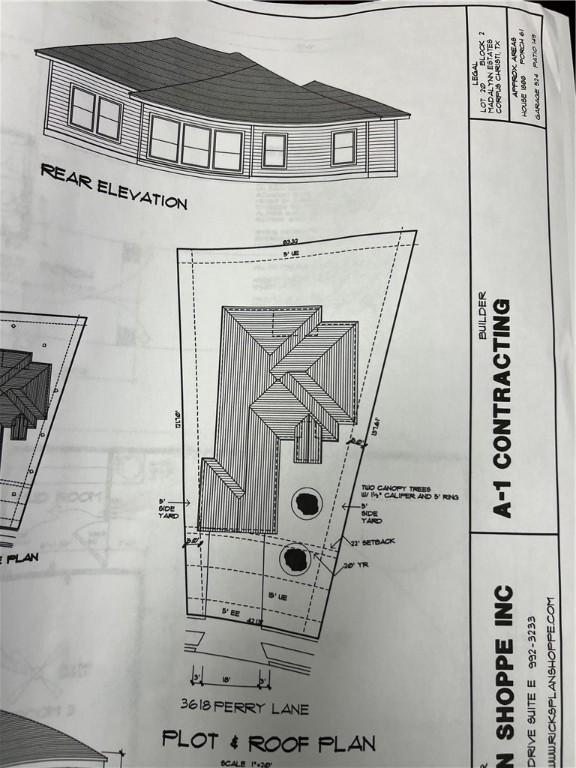 3618 Perry, Corpus Christi, TX 78410 - survey map / technical document