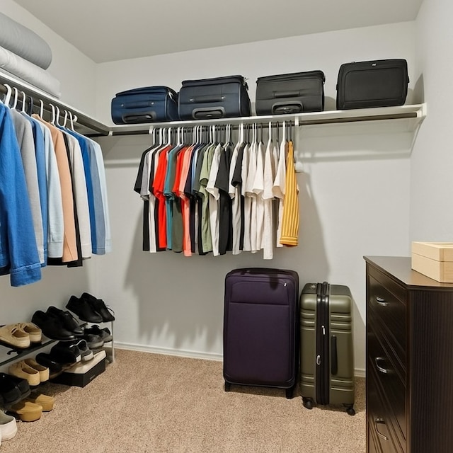 7753 Lariat Toss Dr, Corpus Christi, TX 78414 - walk in closet featuring carpet floors