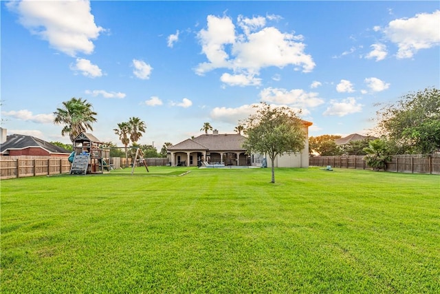 5514 King Trl, Corpus Christi, TX 78414 - view of yard featuring a playground