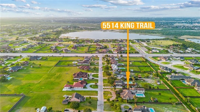 5514 King Trl, Corpus Christi, TX 78414 - aerial perspective of suburban area featuring a large body of water