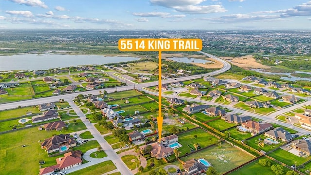 5514 King Trl, Corpus Christi, TX 78414 - view of property location with a large body of water and nearby suburban area