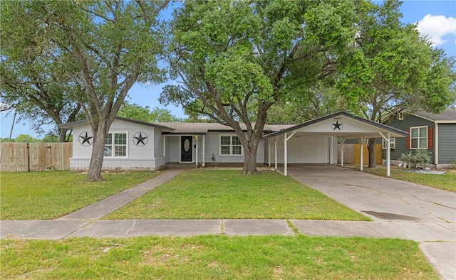 620 E 9th St, Bishop, TX 78343 - single story home featuring fence, concrete driveway, and a front yard