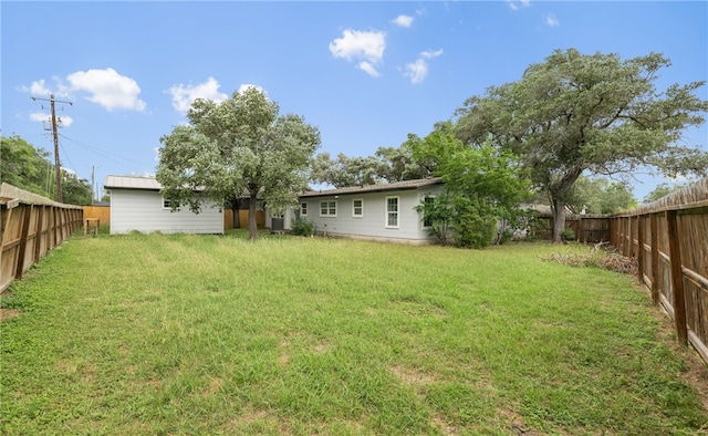 620 E 9th St, Bishop, TX 78343 - view of yard featuring a fenced backyard