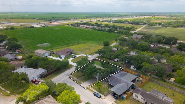 620 E 9th St, Bishop, TX 78343 - aerial view featuring a rural view and a residential view