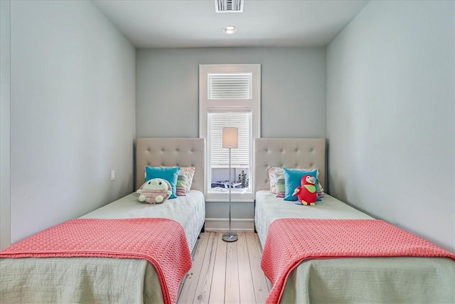 3700 Island Moorings Pkwy Unit 6, Port Aransas, TX 78373 - bedroom featuring hardwood / wood-style floors and recessed lighting