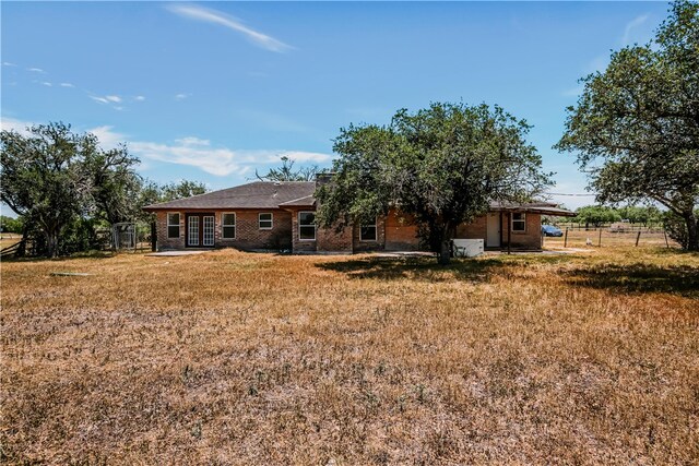 5367 Paloma Trl, Robstown, TX 78380 - back of property featuring brick siding