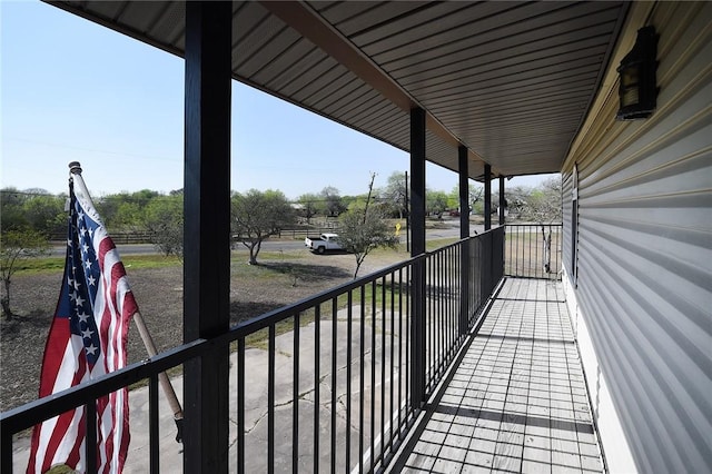 view of balcony