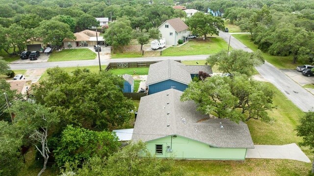 aerial view of residential area