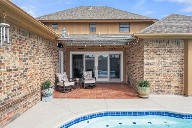 view of pool with a patio