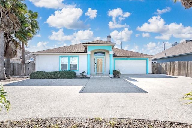 view of front of house featuring a garage