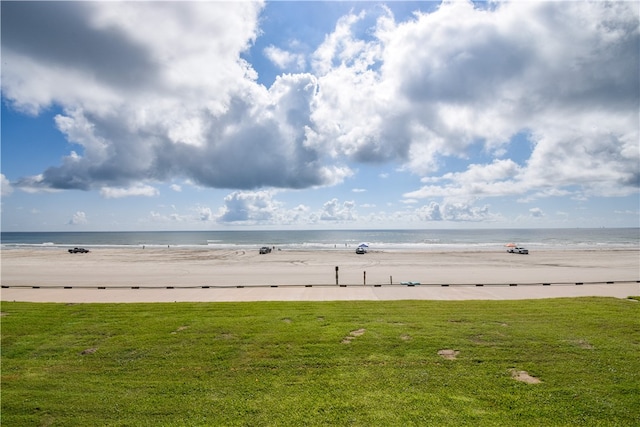 water view with a view of the beach