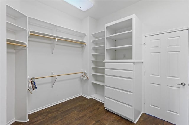 10 Kingfisher Ln, Rockport, TX 78382 - spacious closet with dark wood-style flooring