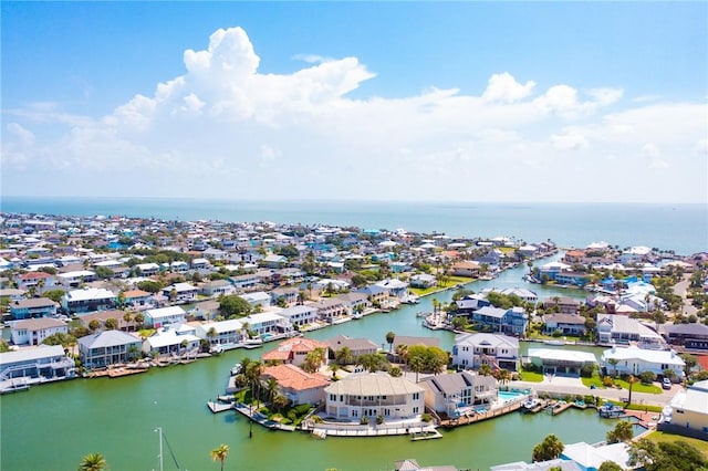 10 Kingfisher Ln, Rockport, TX 78382 - aerial view of residential area with a large body of water