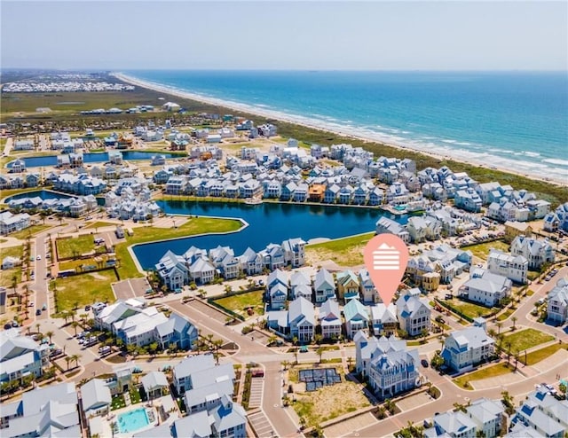 205 S Shore Dr, Port Aransas, TX 78373 - aerial view of residential area with unending shoreline