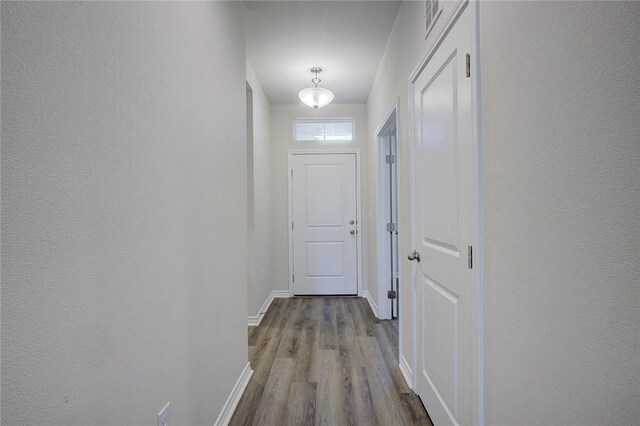 entryway featuring light hardwood / wood-style flooring