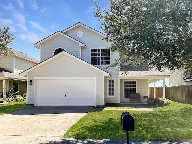 2418 Mystic Star Dr, Corpus Christi, TX 78414 - traditional-style house featuring a garage and concrete driveway