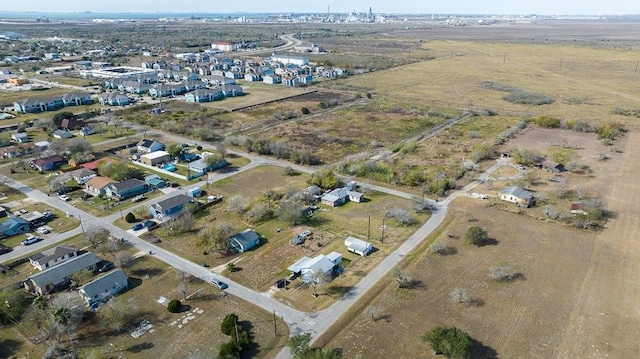 drone / aerial view with a rural view