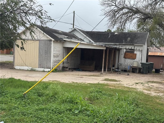 view of rear view of property